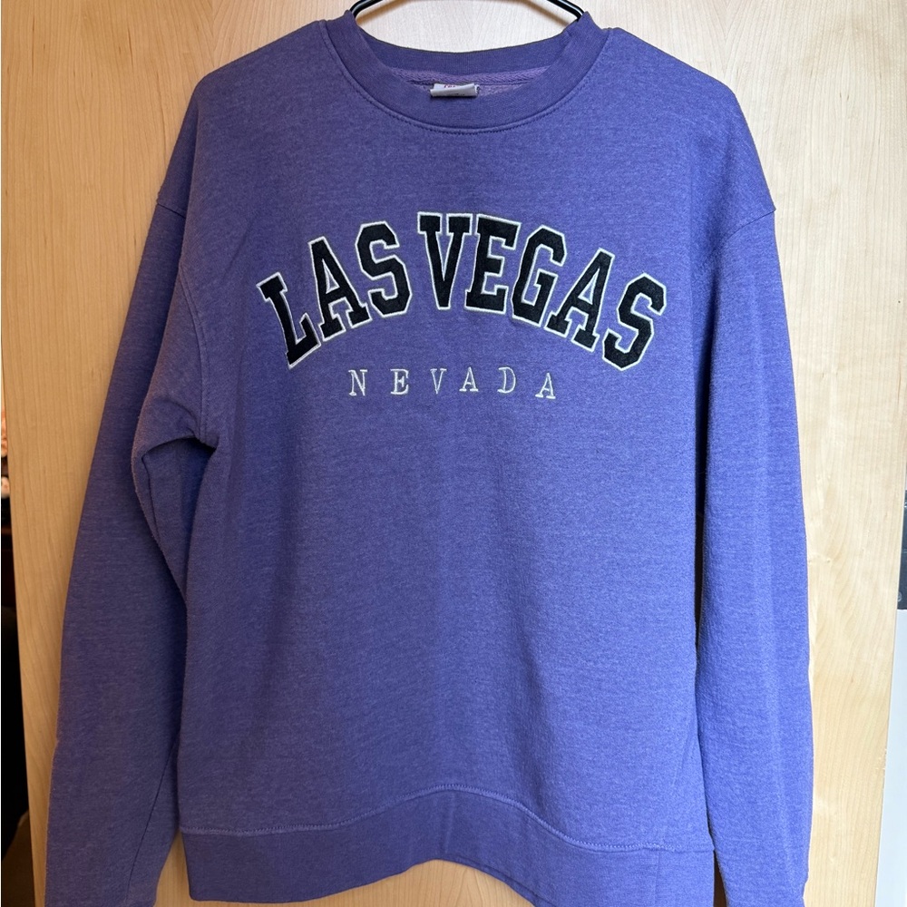 Las Vegas Purple Crew Neck Sweater